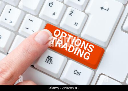 Textzeichen, das Optionen HandelDifferenzierte Optionen anzeigt, um Waren oder Dienstleistungen weltweit zu verbreiten. Es gibt verschiedene Möglichkeiten, Waren oder Dienstleistungen weltweit zu verbreiten Stockfoto