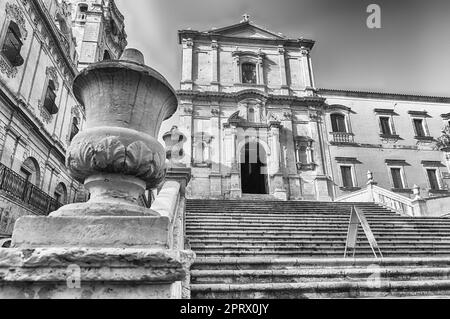 Kirche des Heiligen Franziskus von Assisi in Noto, Sizilien, Italien Stockfoto