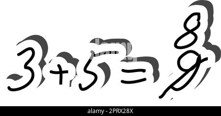 Formelaufkleber Stock Vektor