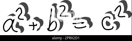 Formelaufkleber Stock Vektor