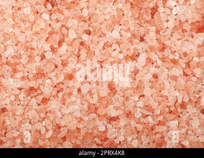 Nahaufnahme Hintergrund rosa Himalaya Salz Stockfoto