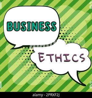 Handschrift Text Geschäftsethik, Geschäftsidee Prozess der Verbesserung einiger Maß eines Unternehmens s ist Erfolg Geschäftsmann Holding Tablet mit beiden H Stockfoto
