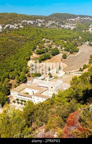 Abtei Senanque in Vaucluse, Provence, Frankreich Stockfoto