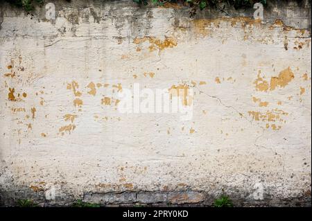 Industriellen Hintergrund, leere Grunge Urban Street mit Lager brick wall Stockfoto