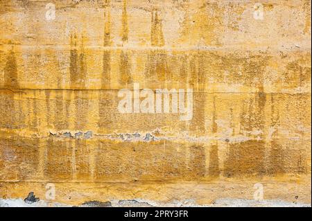Industriellen Hintergrund, leere Grunge Urban Street mit Lager brick wall Stockfoto