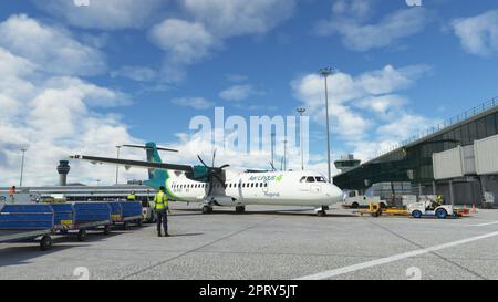 ASOBO ATR 72-600 Aer Lingus am Flughafen Dublin Stockfoto