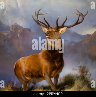 Der Monarch von Glen, Sir Edwin Landseer, um 1851, Stockfoto