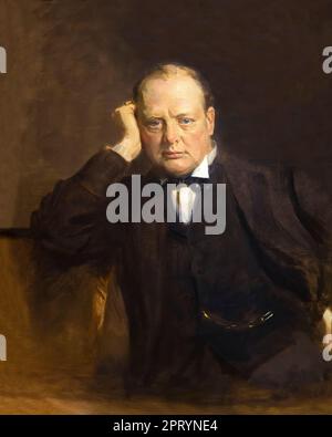 Sir Winston Churchill, Staatsmann, Sir James Guthrie, circa 1919, Stockfoto