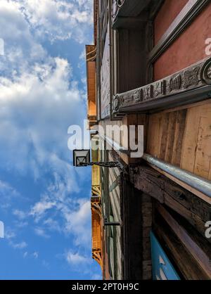 Alte Fachwerkhäuser in Troyes, Frankreich Stockfoto