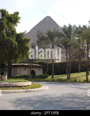 Die Pyramiden in Gizeh, Ägypten. Stockfoto