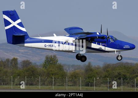 LOGANAIR DHC-6-400 TWIN OTTER G-HIAL. Stockfoto