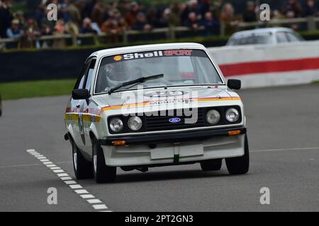 Peter Smith, Ford Escort RS2000, Gordon Spice Trophy, Heat 2, für Limousinen der Gruppe 1, die in den Jahren 1970 bis 1982 mit zwei zwanzig Läufen gefahren sind Stockfoto