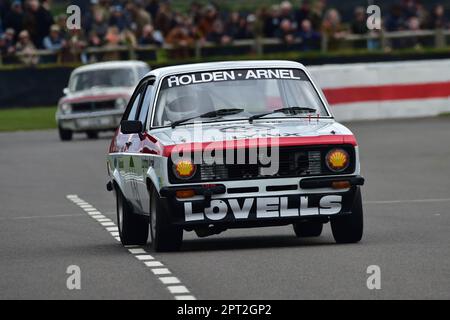 David Devine, Ford Escort RS2000, Gordon Spice Trophy, Heat 2, für Limousinen der Gruppe 1, die in den Jahren 1970 bis 1982 mit zwei zwanzig Läufen gefahren sind Stockfoto