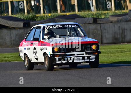 David Devine, Ford Escort RS2000, Gordon Spice Trophy, Heat 2, für Limousinen der Gruppe 1, die in den Jahren 1970 bis 1982 mit zwei zwanzig Läufen gefahren sind Stockfoto