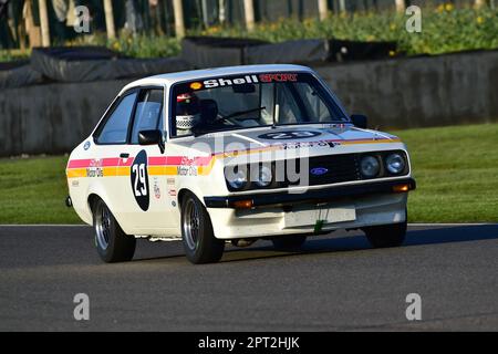 Peter Smith, Ford Escort RS2000, Gordon Spice Trophy, Heat 2, für Limousinen der Gruppe 1, die in den Jahren 1970 bis 1982 mit zwei zwanzig Läufen gefahren sind Stockfoto