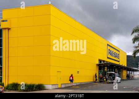 PAK'nSAVE Supermarkt, Whangarei, Northland, Neuseeland Stockfoto