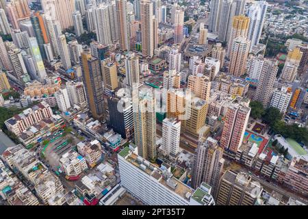 Yuen Long, Hongkong, 18. Oktober 2021: Wohnsitz in Hongkong Stockfoto