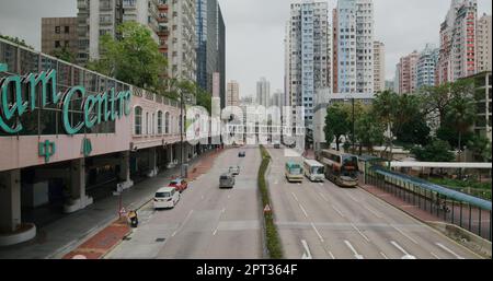 Tsuen Wan, Hongkong 03. Mai 2021: Hongkong-Stadt Stockfoto