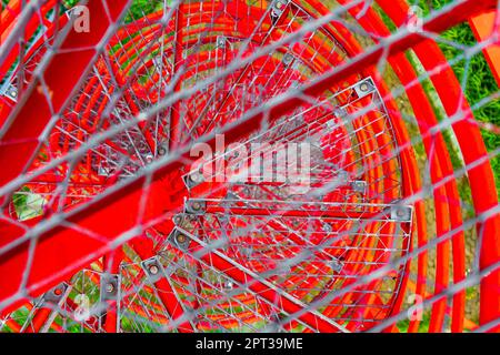 Roter Turm Wachturm Leuchtturmarchitektur in Weddewarden Bremerhaven Deutschland. Stockfoto
