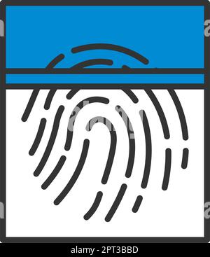 Fingerprint Scan Symbol Stock Vektor