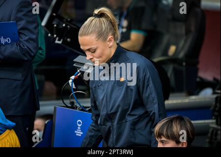 Barcelona, Spanien. 27. April 2023. Fridolina Rolfo (FC Barcelona FEM) während eines Womans Champions League-Spiels zwischen dem FC Barcelona Femeni und dem Chelsea FC Women am 27. April 2023 im Spotify Camp Nou in Barcelona, Spanien. (Foto/Felipe Mondino) Kredit: Unabhängige Fotoagentur/Alamy Live News Stockfoto