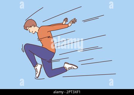 Glücklicher Mann tanzen Stock Vektor