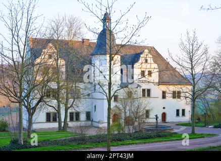 Schloss Dornburg, Deutschland, Parkblick, klassische Architektur Stockfoto