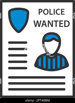 „Wanted Poster“-Symbol Stock Vektor