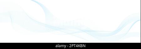 Panorama bunte abstrakte stilvolle Multi-Hintergrund mit welligen Linien - Vektor-Illustration Stockfoto
