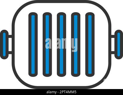 Symbol Der Grillpfanne Stock Vektor