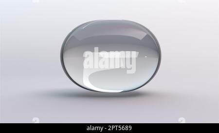 Glasmetaballen. Computer erzeugt 3D Rendering Stockfoto