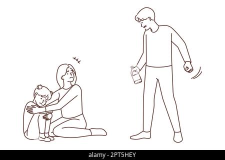 Ein müder junger Mann sitzt am Schreibtisch und arbeitet an einem Computer und hat Rückenschmerzen. Ein erschöpfter Kerl, der sein Notebook benutzt, hat Probleme mit Schmerzen in sitzender Position. Vektor krank Stockfoto