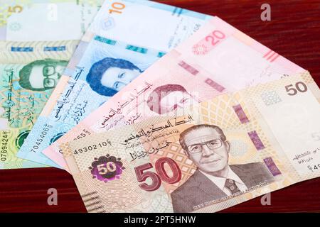 Tunesisches Geld - Dinar - neue Banknotenserie Stockfoto