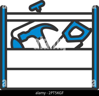 Retro-Tool-Box-Symbol Stock Vektor