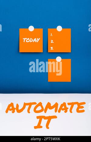 Hand schreiben Zeichen Automatisieren Sie es, Word für Prozess oder Anlage zu konvertieren automatische Ausrüstung betrieben werden. Stockfoto