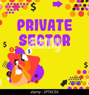 Schreiben Text anzeigen Privatsektor, Business-Schaufenster eine unabhängige Schule vollständig durch die Zahlung von Gebühren unterstützt Stockfoto