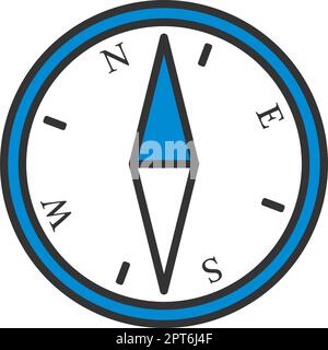 Symbol Des Kompasses Stock Vektor