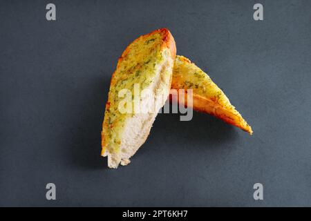 Knusprige Knoblauch und Kräutern toast Stockfoto