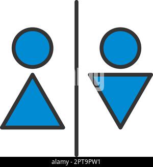 WC-Symbol Stock Vektor