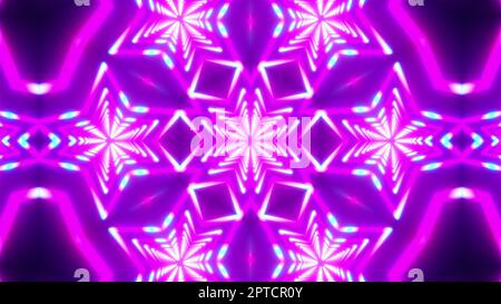 Kaleida Neon. Computer erzeugt 3D Rendering Stockfoto