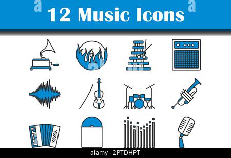 Musik-Icon-Set Stock Vektor