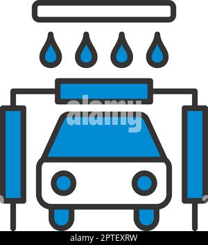 Auto waschen Symbol Stock Vektor