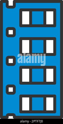 Symbol Für Diode Smd-Komponentenband Stock Vektor