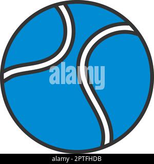 Tennis-Ball-Symbol Stock Vektor