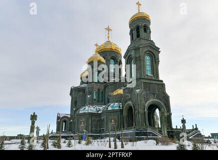 Haupttempel der Streitkräfte der Russischen Föderation. Gelegen auf dem Gebiet des Patriot Park im Stadtviertel Odintsovo Stockfoto