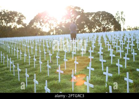 ANZAC, Gallipoli, die Kriegsopfer wurden überfallen Stockfoto