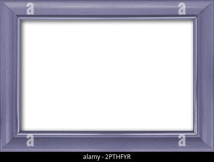 Leerer Bilderrahmen mit freiem Platz im Inneren, isoliert auf Weiß Stockfoto