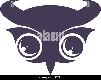 Owl logo icon design illustration Stock Vektor