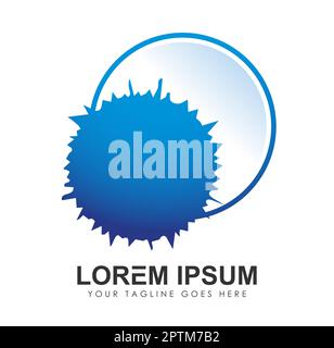 Symbol Blauer Splash-Hintergrund-Vektor Stock Vektor