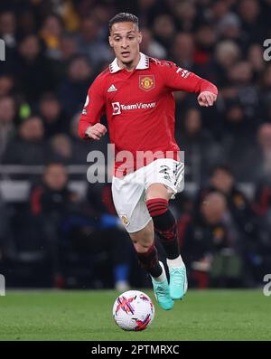 London, Großbritannien. 27. April 2023. Antony of Manchester United während des Premier League-Spiels im Tottenham Hotspur Stadium, London. Das Bild sollte lauten: Paul Terry/Sportimage Credit: Sportimage Ltd/Alamy Live News Stockfoto